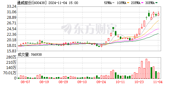 通威股份董事长：公司光伏业务聚焦主产业链，暂无大力发展储能计划