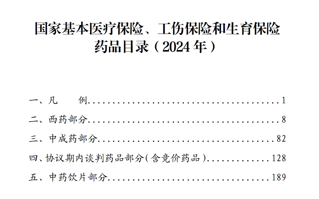 2024年国家医保谈判结果正式公布：新增91种药品，目录总数达3159种