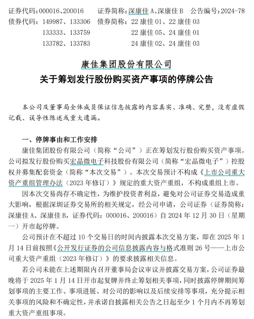 停牌控股芯片拟权收购宣布了吗__停牌控股芯片拟权收购宣布成功