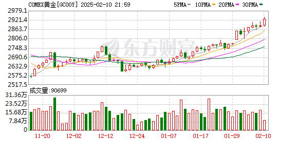 伦敦现货黄金突破2900美元/盎司创历史新高，专家预测未来金价或达3000美元