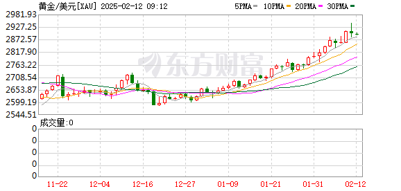 特朗普新关税政策引发国际金价飙升至2900美元历史新高