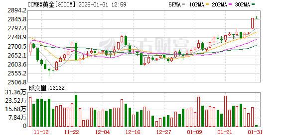 1月30 - 31日金价大幅上涨，多国央行增持黄金等因素成主因